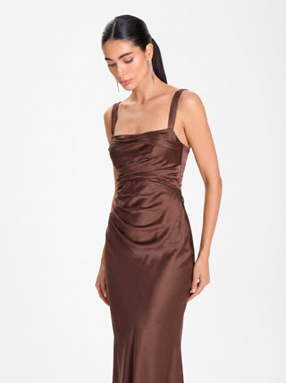 Regalia Gown – Plum Brown