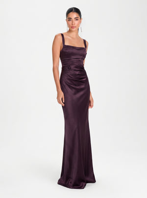 Regalia Gown – Midnight Plum