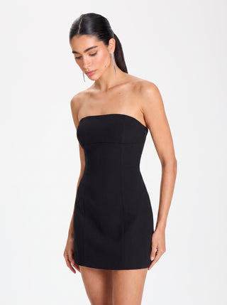 Crown Mini Dress – Black