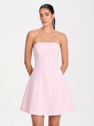 Crown Mini Dress – Baby Pink