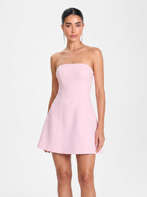 Crown Mini Dress – Baby Pink