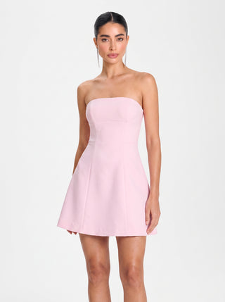 Crown Mini Dress – Baby Pink