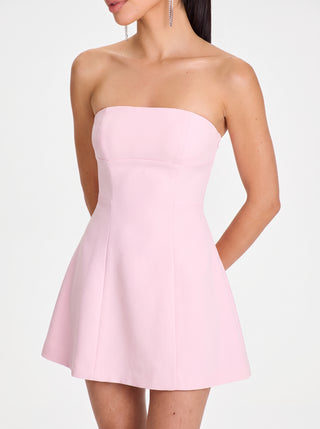 Crown Mini Dress – Baby Pink