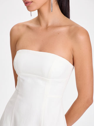 Crown Mini Dress – Ivory Pearl