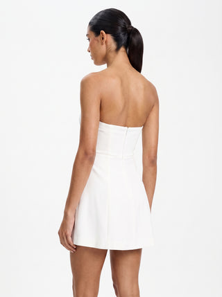 Crown Mini Dress – Ivory Pearl