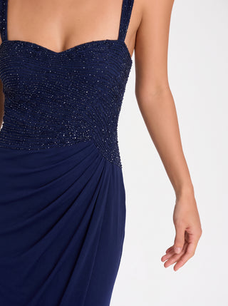 Velora Gown – Midnight Navy