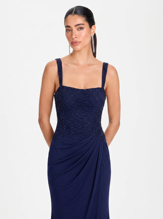 Velora Gown – Midnight Navy