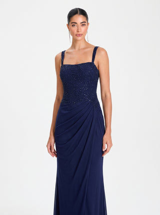 Velora Gown – Midnight Navy