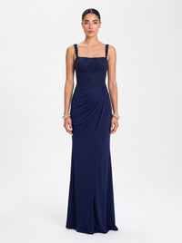 Velora Gown – Midnight Navy