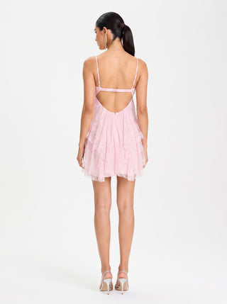 AMARISE Ethereal Dress – Blush Petal