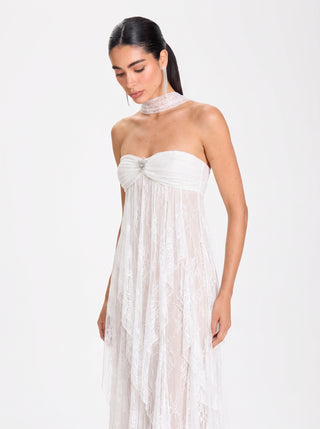 ÉLIANE Mini Dress – Pearl Veil