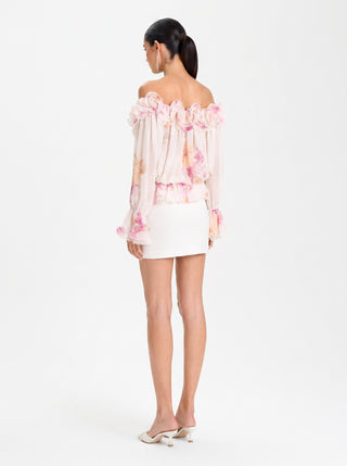 FLORIANE Romantic Top – Blush Garden