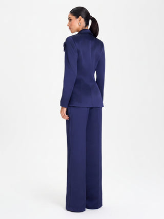 AMELIE Floral Tailored – Midnight Navy
