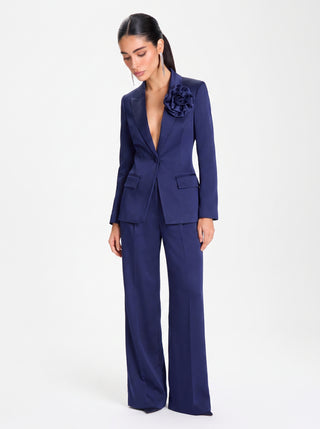 AMELIE Floral Tailored – Midnight Navy