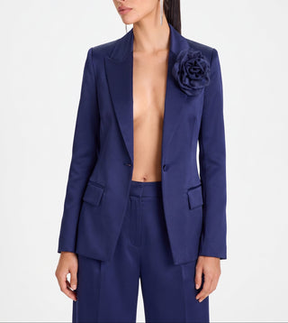AMELIE Floral Tailored – Midnight Navy