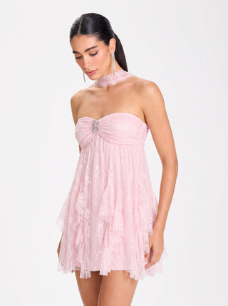 AMARISE Ethereal Dress – Blush Petal