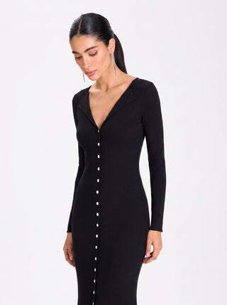 CELINE Timeless Ribbed – Midnight Black