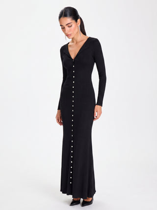 CELINE Timeless Ribbed – Midnight Black