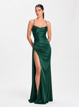 Valoria Gown – Emerald Green