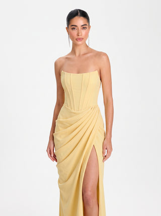 Avielle Gown – Butter Yellow