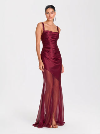 Serella Gown – Deep Garnet