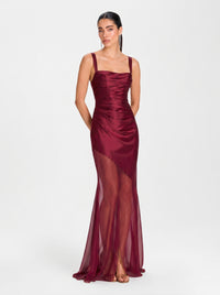 Serella Gown – Deep Garnet