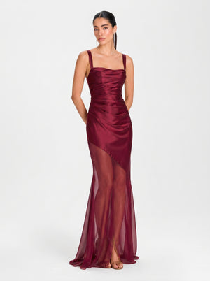 Serella Gown – Deep Garnet