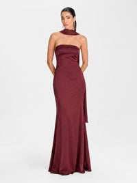 Solara Gown – Deep Garnet