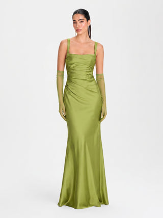 Regalia Gown – Light Olive