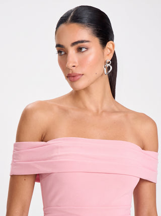 Marceline Slit Gown – Blush Pink
