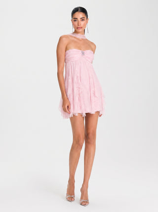 AMARISE Ethereal Dress – Blush Petal