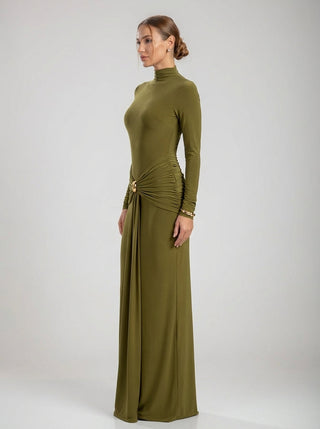Camila Gown – Olive Green