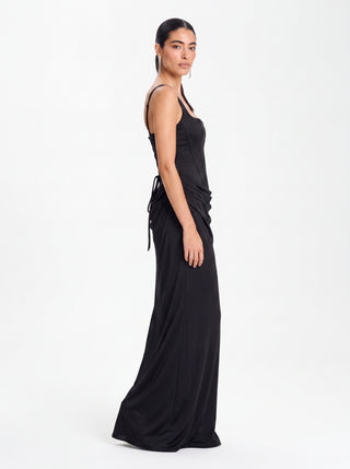Nocturne Corset Gown – Midnight Black