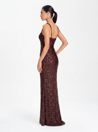 Alessia Gown – Plum Brown