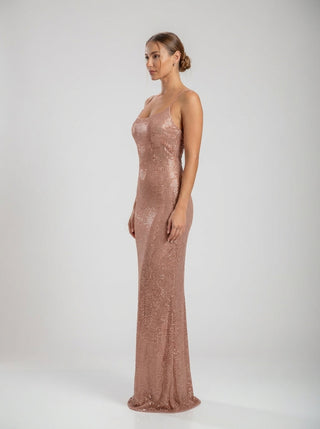 Nova Dress – Rose Gold