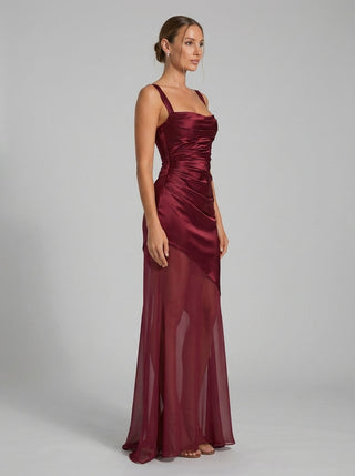 Serella Gown – Deep Garnet