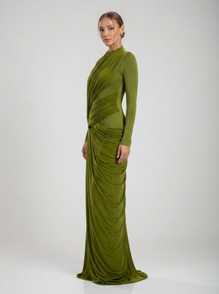 Zuri Gown – Olive Green