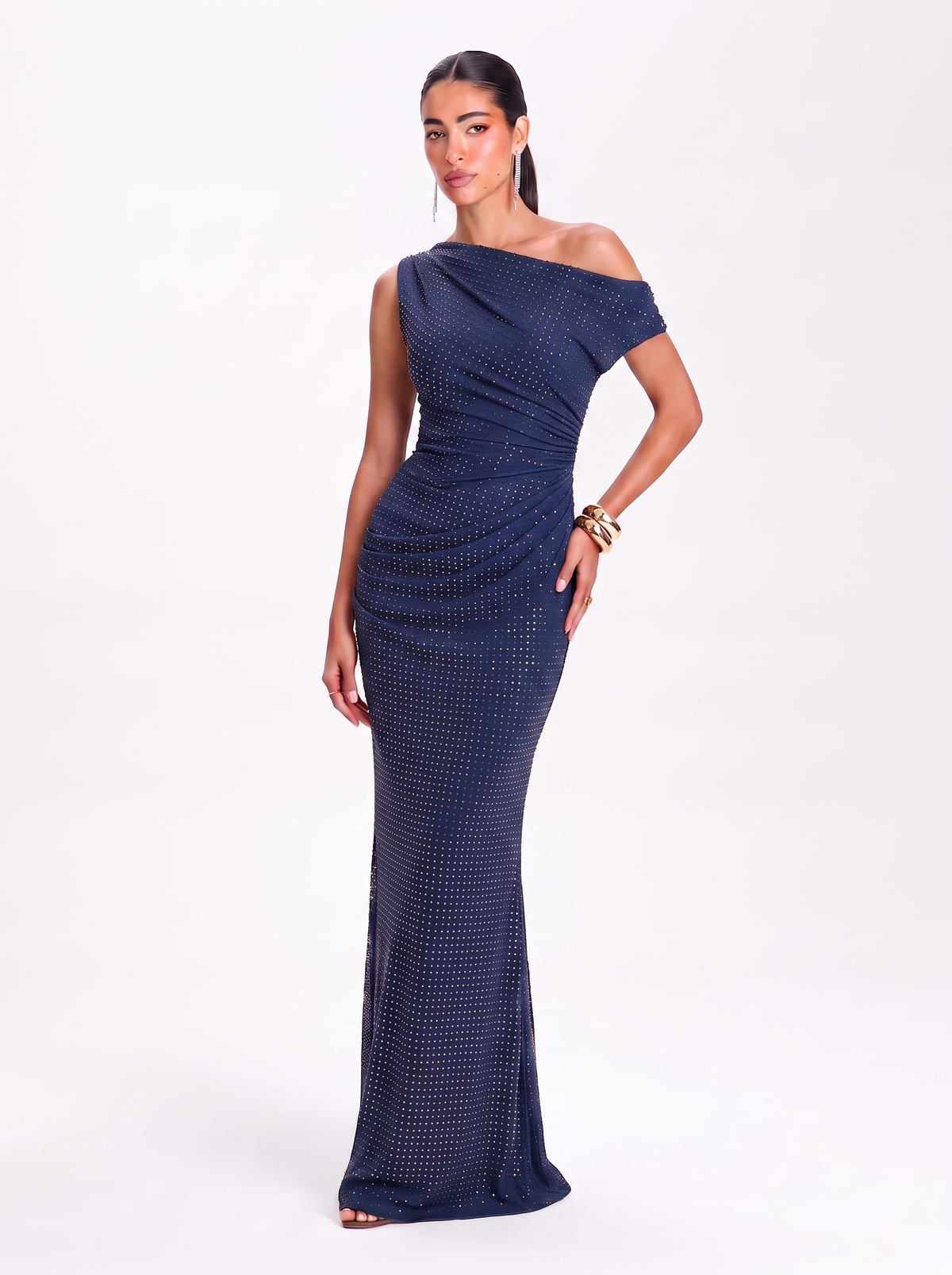 Aurex Gown – Navy Blue