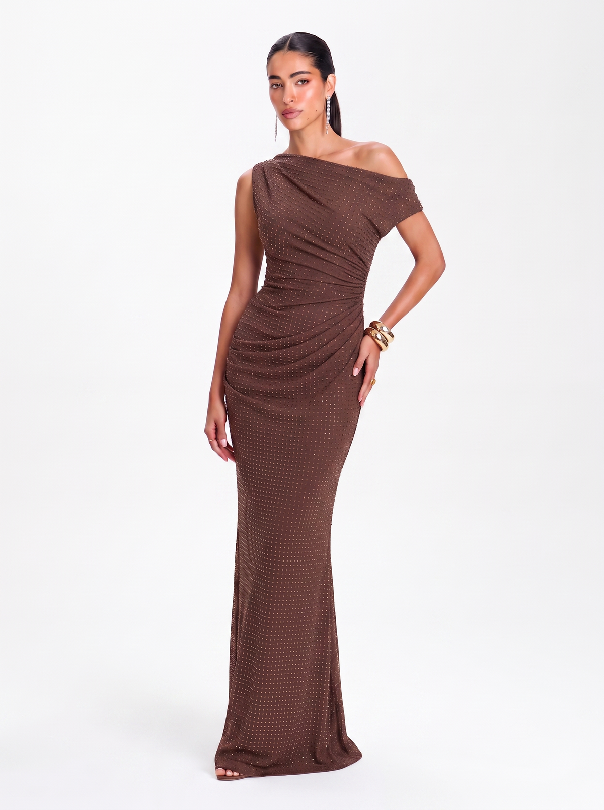 Aurex Gown – Brown