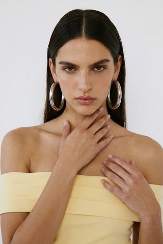 Marceline Slit Gown – Lemon Yellow